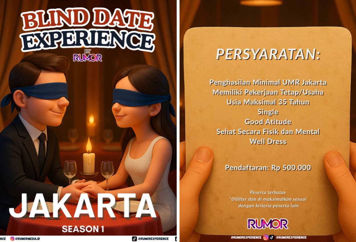Ingin cari jodoh rumor media gelar blind date experience!