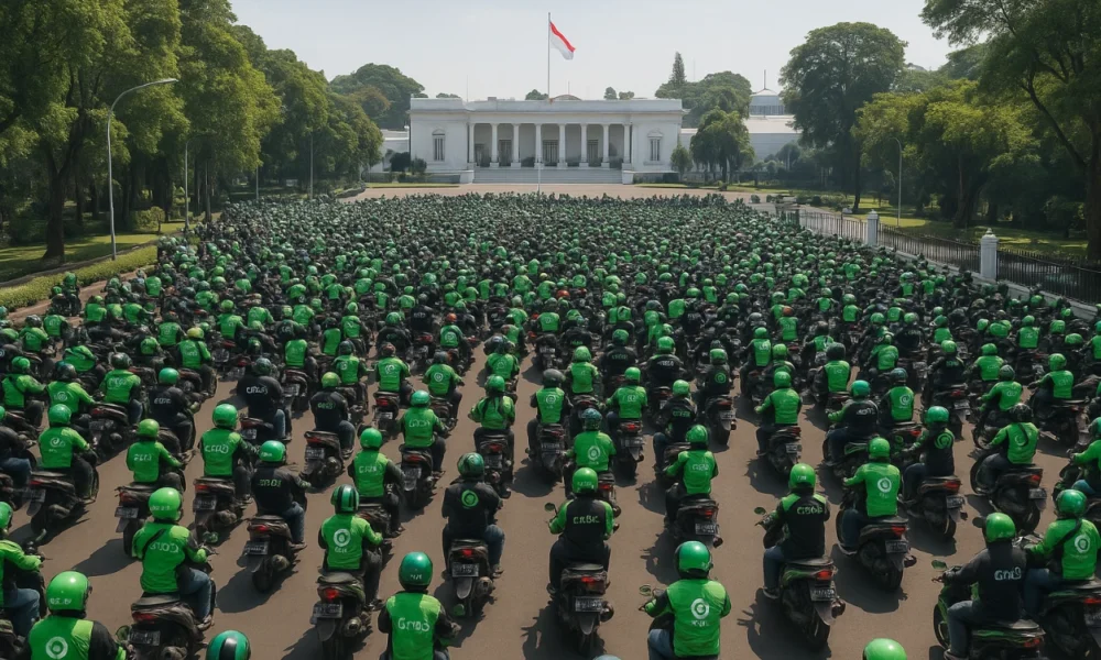 Isi tuntutan demo driver ojol hari ini, desak pemerintah hadirkan uu transportasi onlineperppu