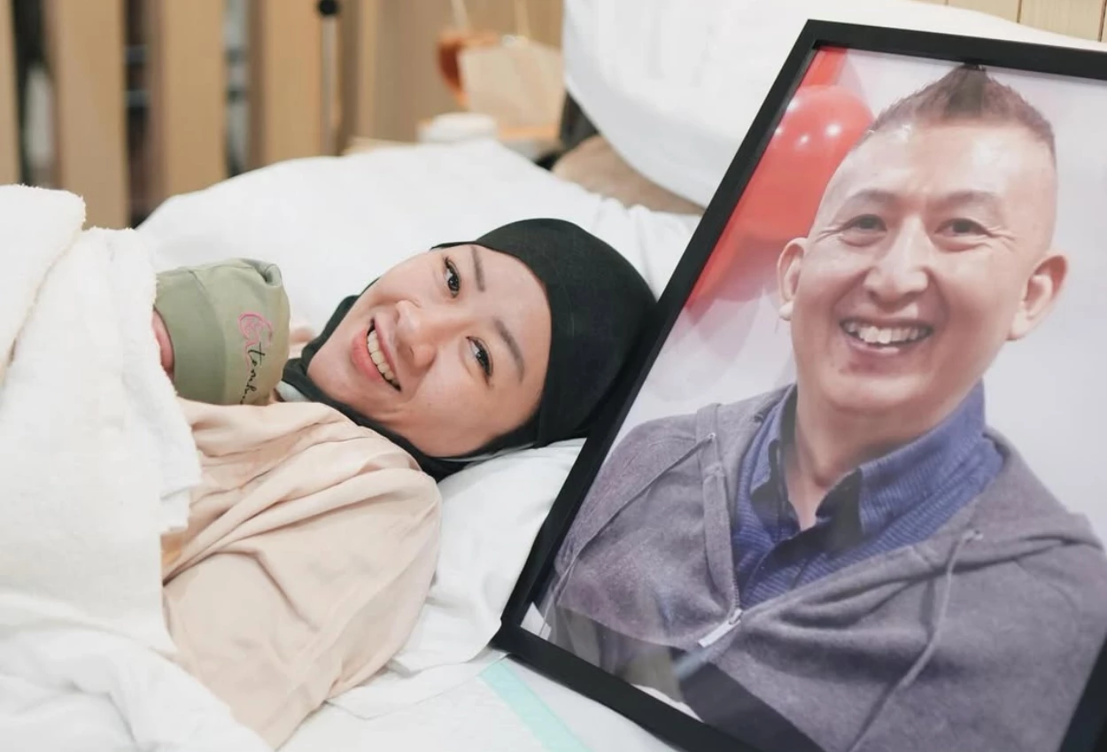 Istri mendiang papa udon sambut kelahiran anak pertamanya