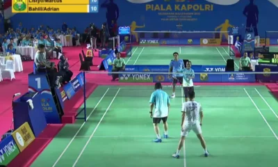 Kapolri listyo sigit adu bulu tangkis dengan bahlil di ajang kapolri cup 2025