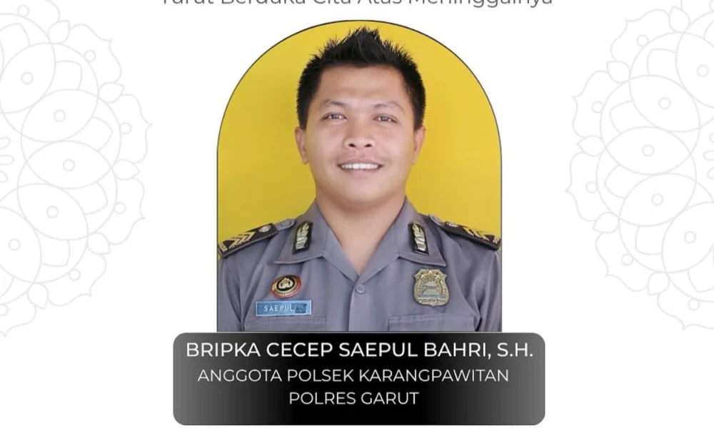Kapolri naikkan pangkat bripka cecep yang gugur di pernikahan anak dedi mulyadi