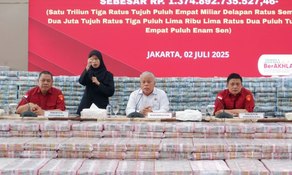 Kejagung sita uang tunai rp1,3 triliun buntut korupsi cpo