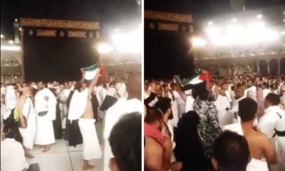 Kibarkan bendera palestina di depan ka'bah, jemaah umrah asal mesir ditangkap