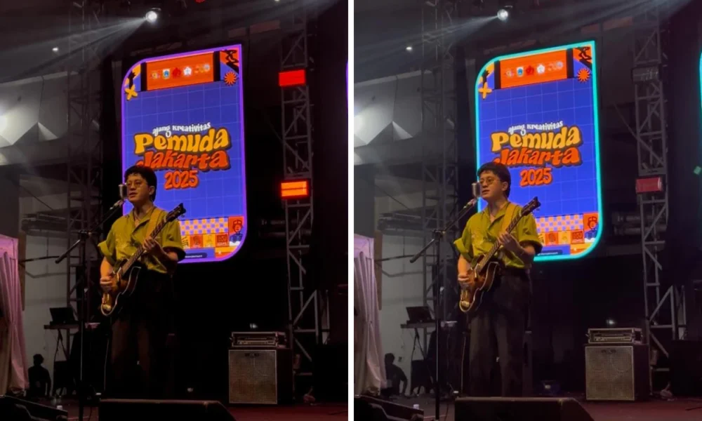Lirik lagu lampu merah dan bunga maaf yang jadi penutup di acara puncak ajang kreativitas pemuda jakarta