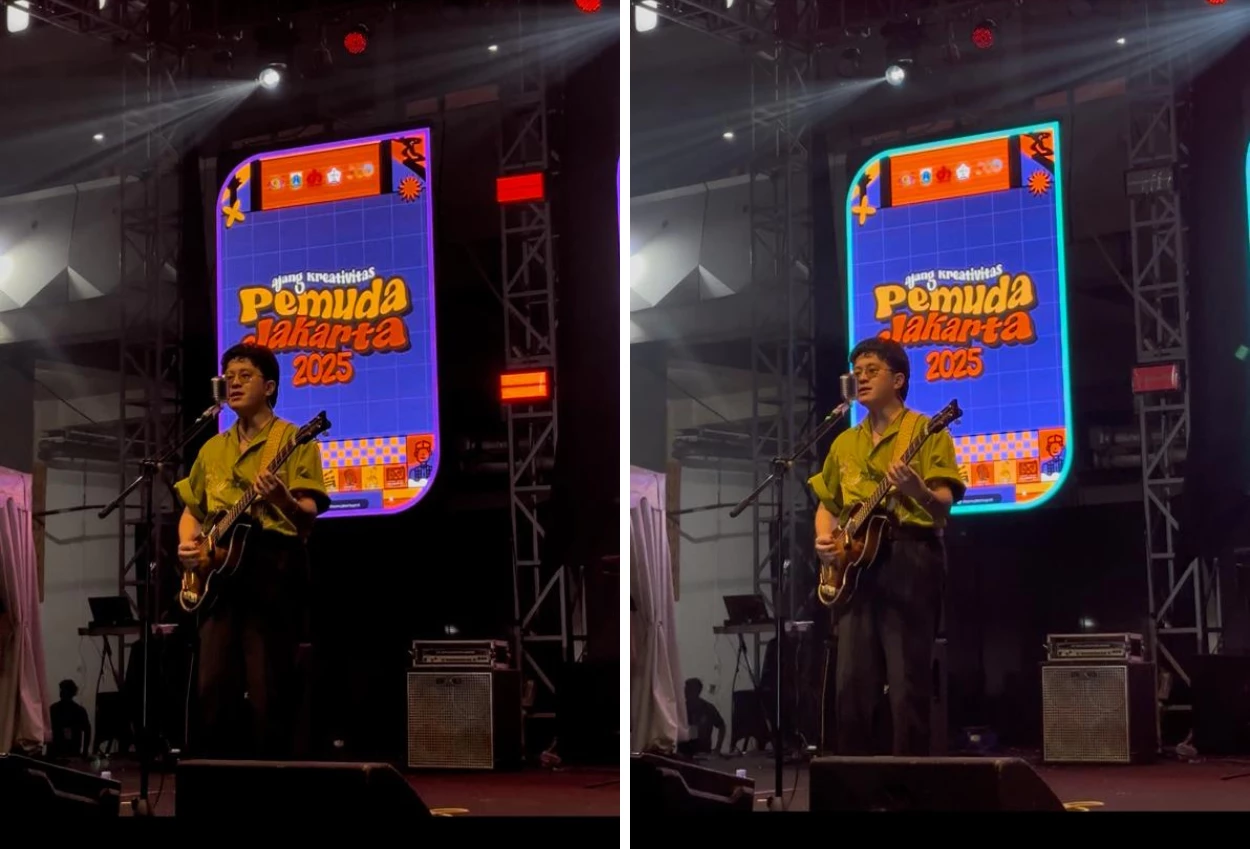 Lirik lagu lampu merah dan bunga maaf yang jadi penutup di acara puncak ajang kreativitas pemuda jakarta