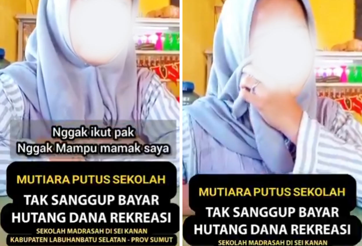 Siswi di Sumut Putus Sekolah karena Tak Mampu Bayar Uang Rekreasi, Ditagih padahal Tak Ikut Kegiatan