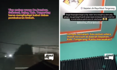 Viral Warga Kabupaten Tangerang Hirup Bau Tak Sedap, Diduga Berasal dari Limbah Pabrik