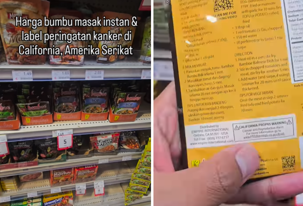 Heboh! Bumbu Instan Indonesia Dilabeli Peringatan Kanker di California, Ini Faktanya