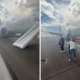 Ngeri! ini detik detik ratusan penumpang american airlines dievakuasi karena pesawat terbakar