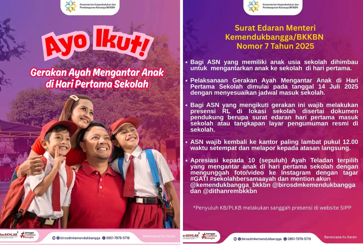 Pemerintah terbitkan surat edaran soal aturan ayah antar anak ke sekolah