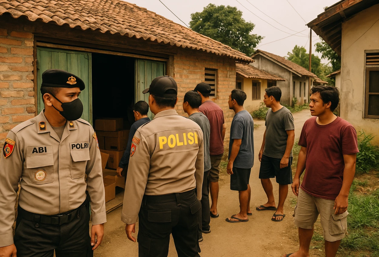 Polisi gerebek gudang repacking makanan kedaluwarsa di serpong