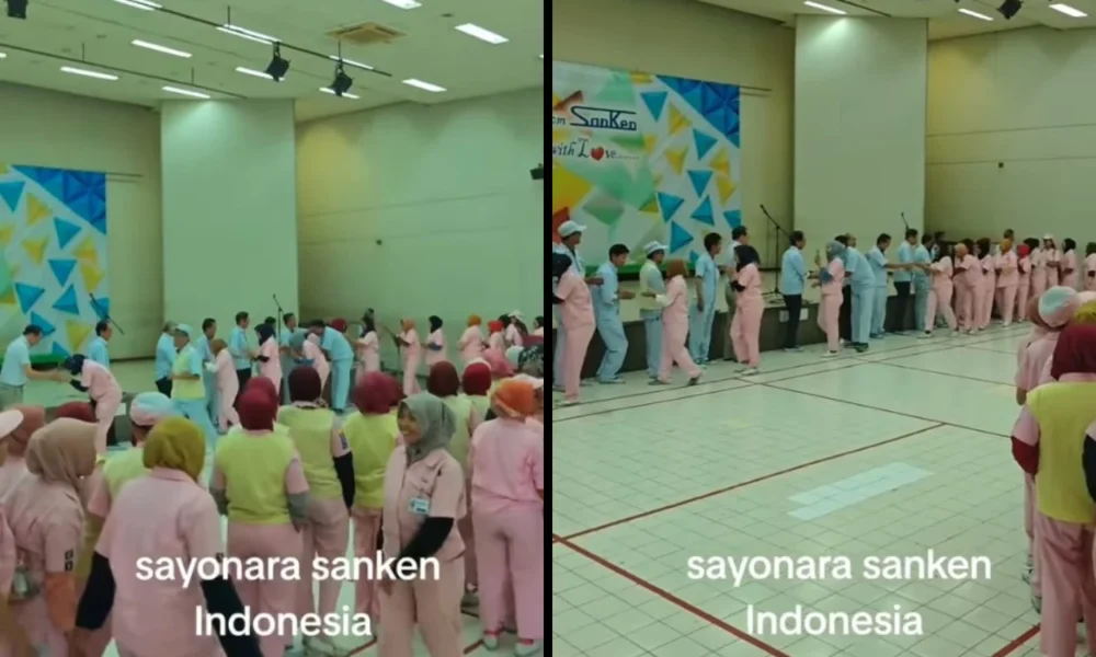 Resmi tutup, ini momen karyawan pt sanken indonesia berpamitan