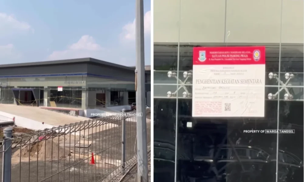 Tak kantongi izin, showroom byd di tangsel disegel lagi