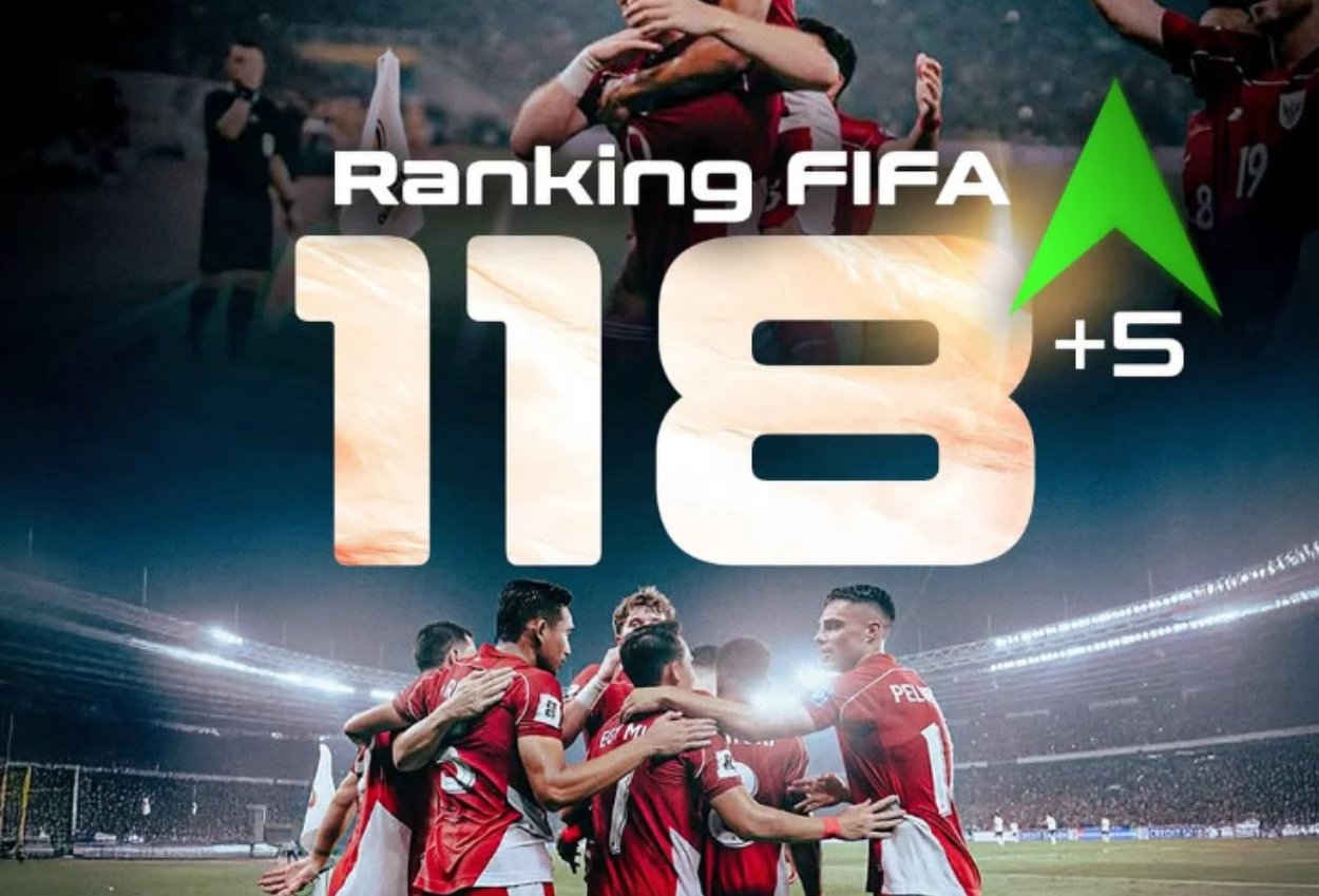 Timnas indonesia naik ke peringkat 118 fifa, dekati vietnam