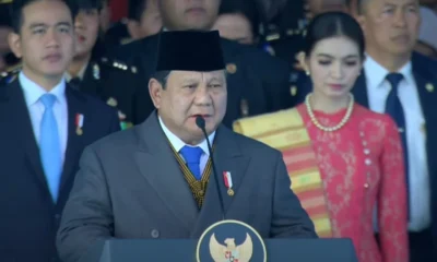 Upacara hari bhayangkara ke 79 di monas dipimpin langsung oleh presiden prabowo