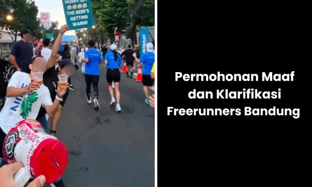 Viral! event lari di bandung bagi bagi bir, pihak komunitas minta maaf