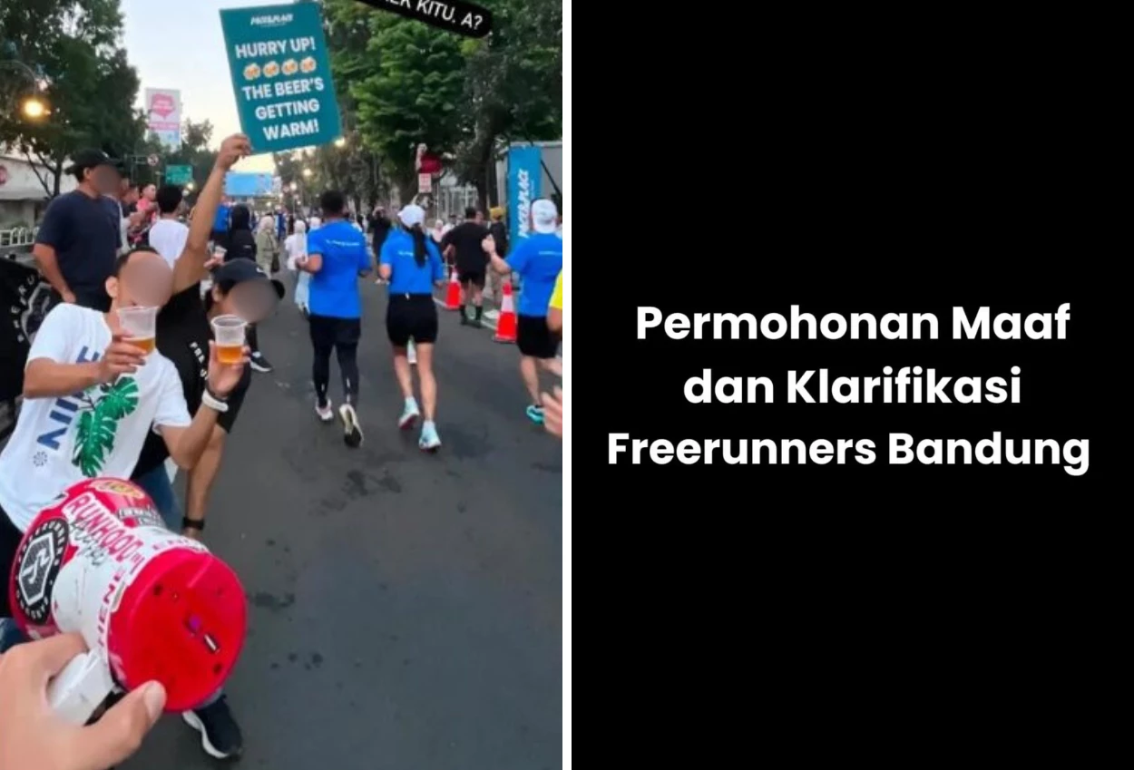 Viral! event lari di bandung bagi bagi bir, pihak komunitas minta maaf
