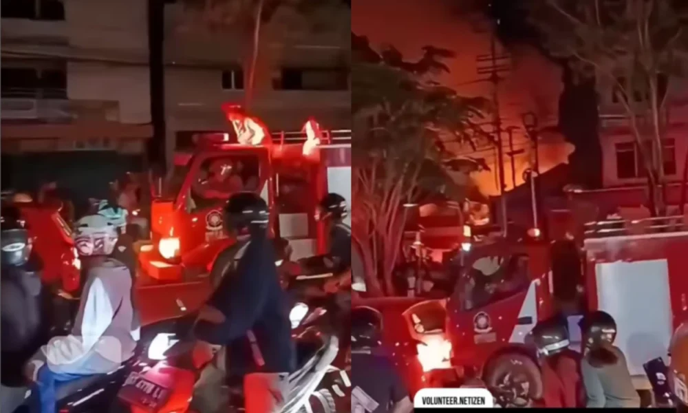 Viral! mobil damkar di balikpapan nekat seruduk mobil lcgc yang halangi jalan