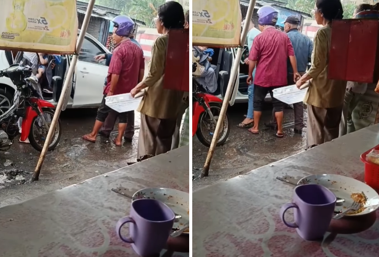 Viral! ojek pangkalan di tigaraksa paksa turun ibu bawa bayi dari taksi online