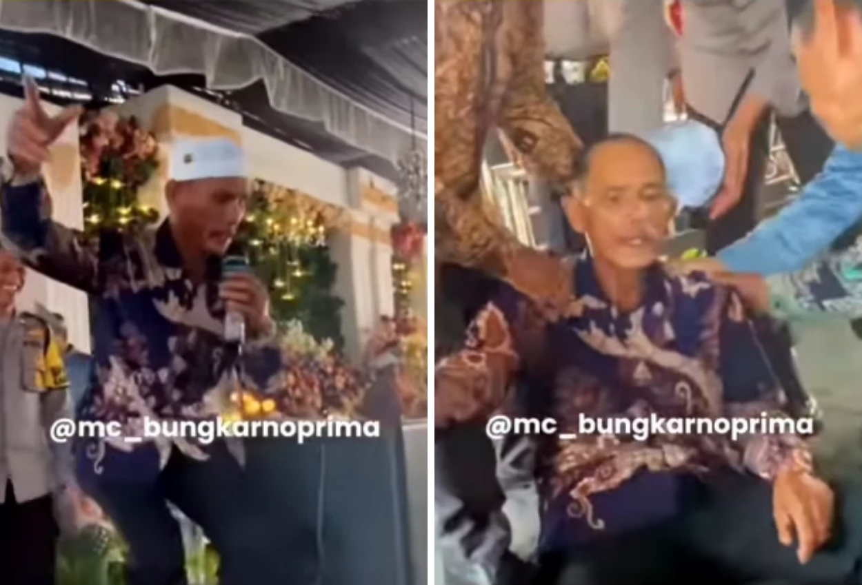 Viral! pria tewas saat bernyanyi dan joget di pesta pernikahan