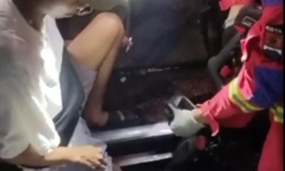 Wisatawan asal sulawesi terperosok di rel kereta alun alun bogor saat cari makan