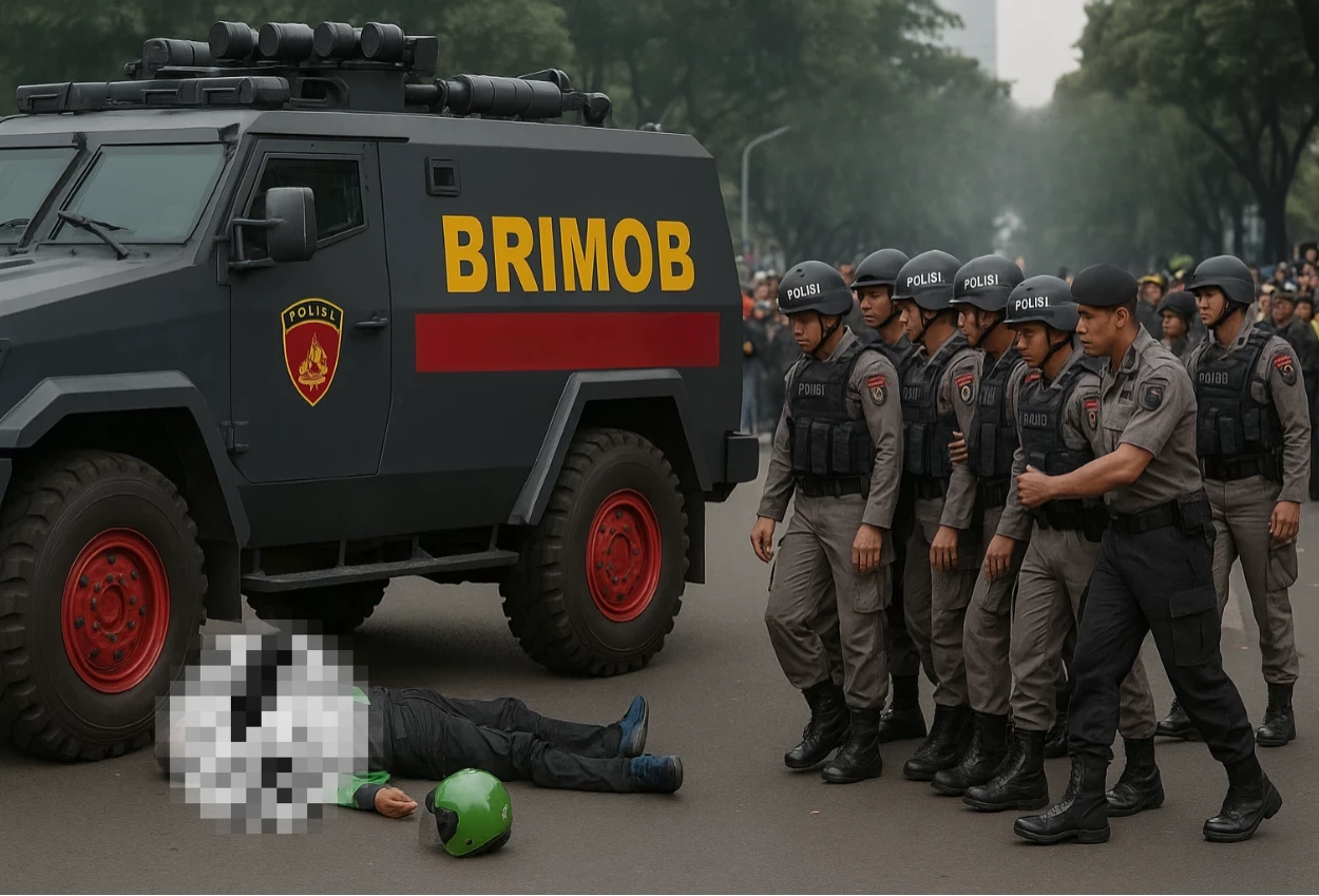 7 polisi ditangkap usai terlibat insiden dengan driver ojol