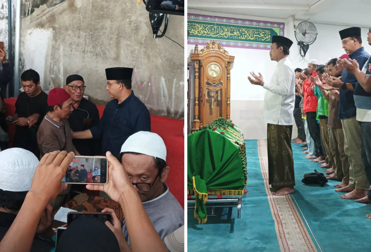 Anies baswedan ikut salati jenazah affan kurniawan driver ojol yang tewas dilindas mobil brimob