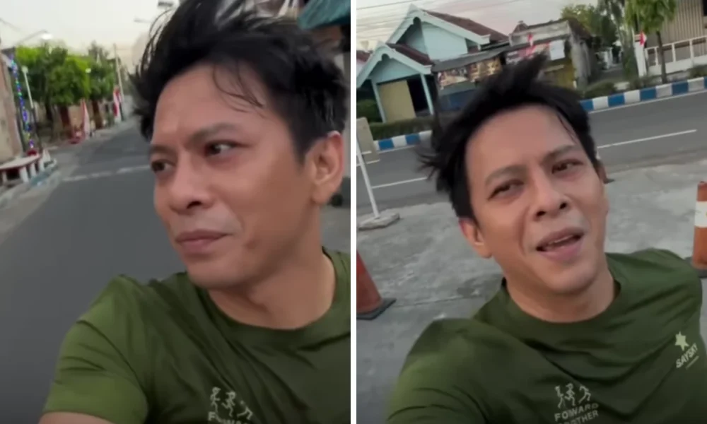 Ariel noah panik saat lari pagi di ponorogo kalau terlalu terang bahaya