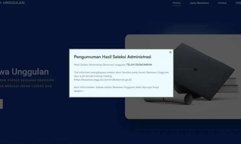 Beasiswa unggulan 2025 telah diumumkan, begini cara ceknya!