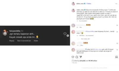 Begini jawaban ruben onsu saat disebut netizen kayak cewek