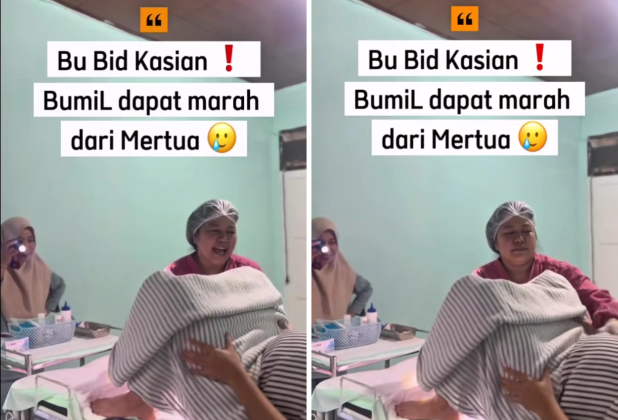 Bikin geram netizen! mertua diduga marahi menantu saat melahirkan