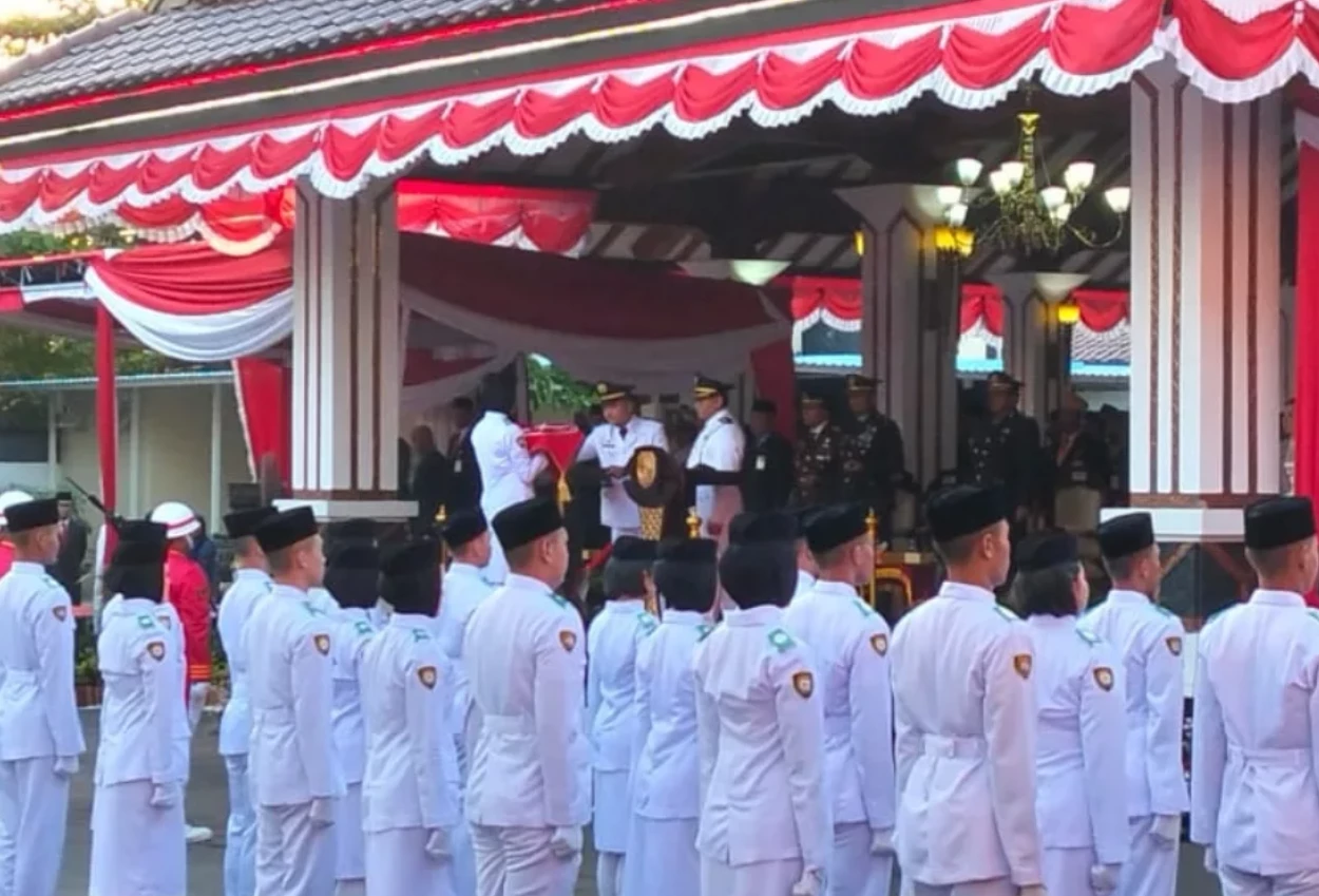 Bupati sudewo absen saat upacara hut ri di pati