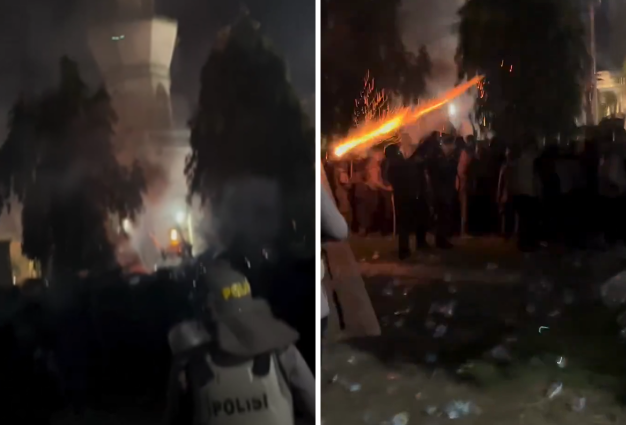 Demo tolak kenaikan pbb di kantor bupati bone berujung ricuh
