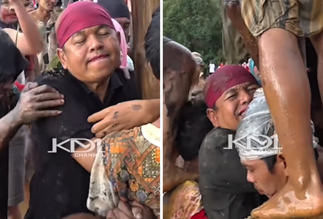 Diinjak injak saat ikut lomba panjat pinang, dedi mulyadi ampun rakyat!