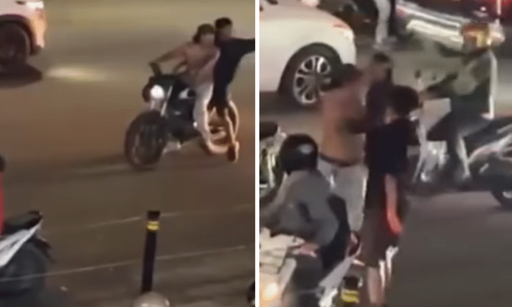 Dua preman di serpong tega aniaya pengemudi lansia