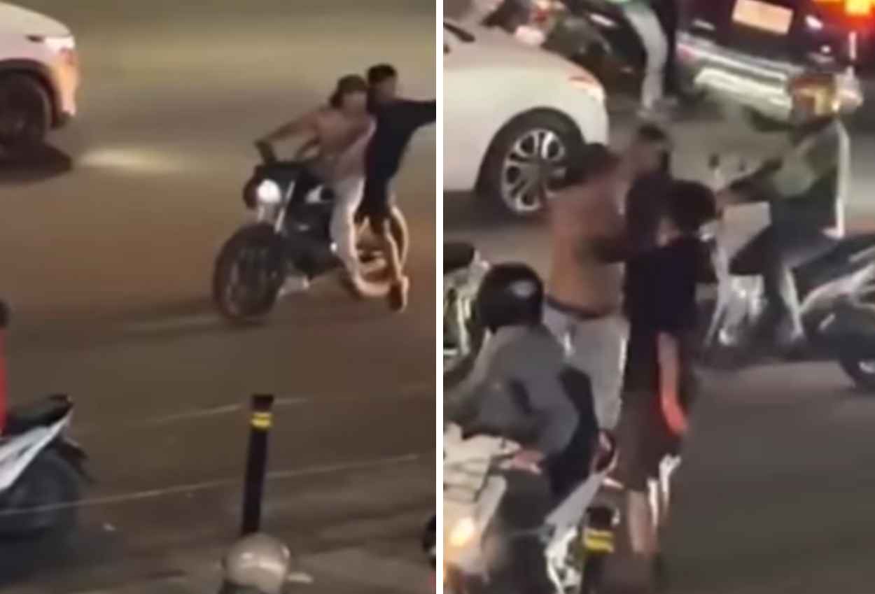 Dua preman di serpong tega aniaya pengemudi lansia