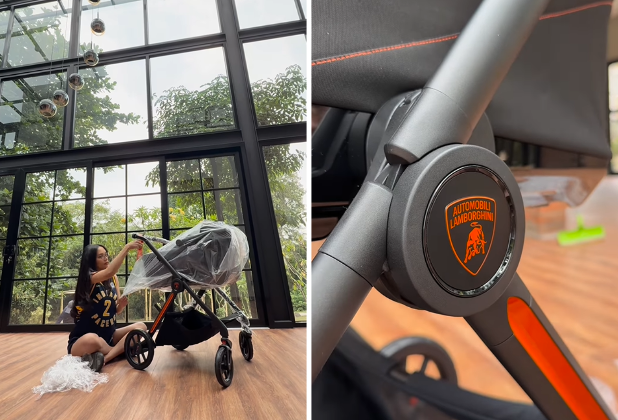 Fantastis! segini harga stroller lamborghini milik anak erika carlina