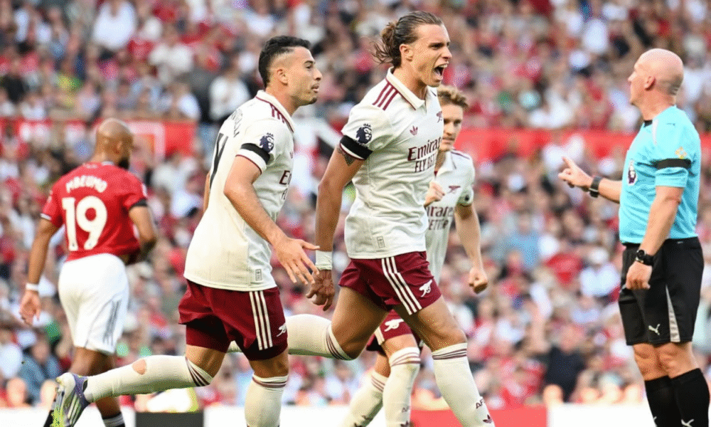 Hasil pertandingan man united vs arsenal setan merah tumbang di kandang sendiri