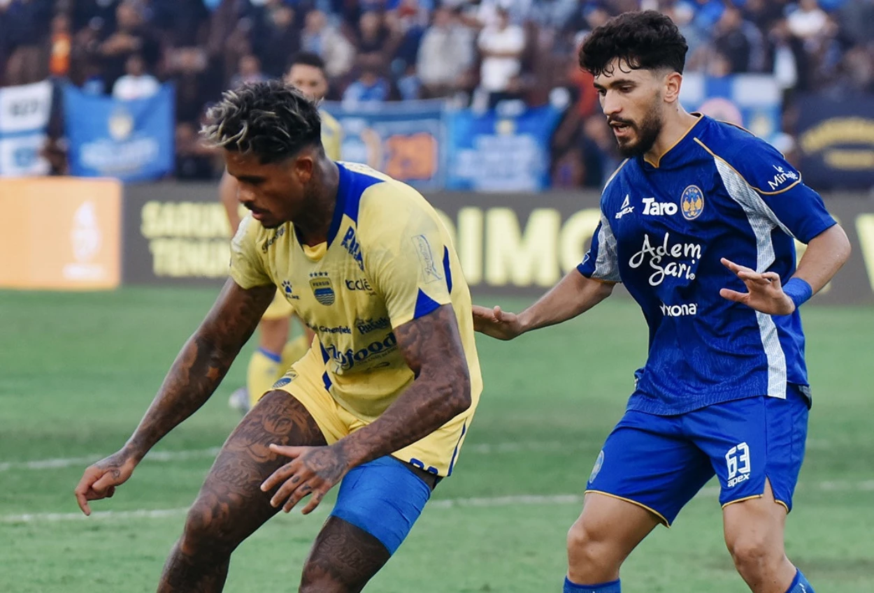 Hasil pertandingan psim vs persib dua penalti gagal, maung bandung ditahan imbang 1 1