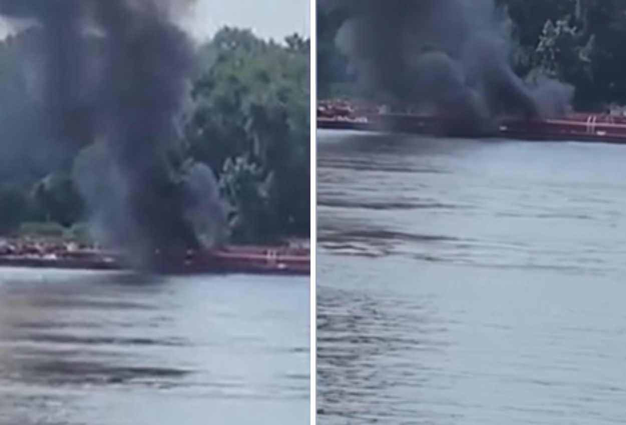 Helikopter jatuh dan hantam kapal tongkang di sungai mississipi, 2 orang tewas