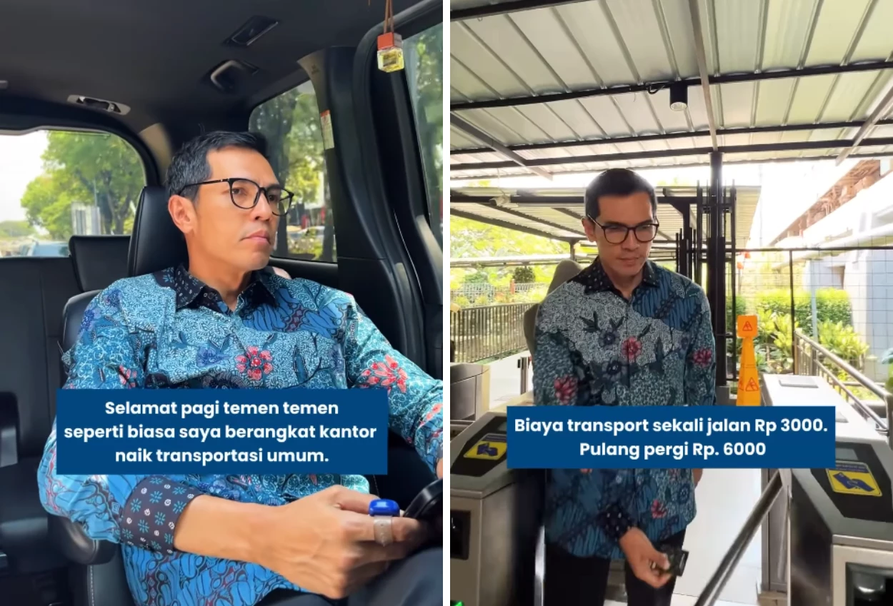 Host kondang adrian maulana bagikan tutorial hemat ke kantor naik krl dari bintaro ke senayan