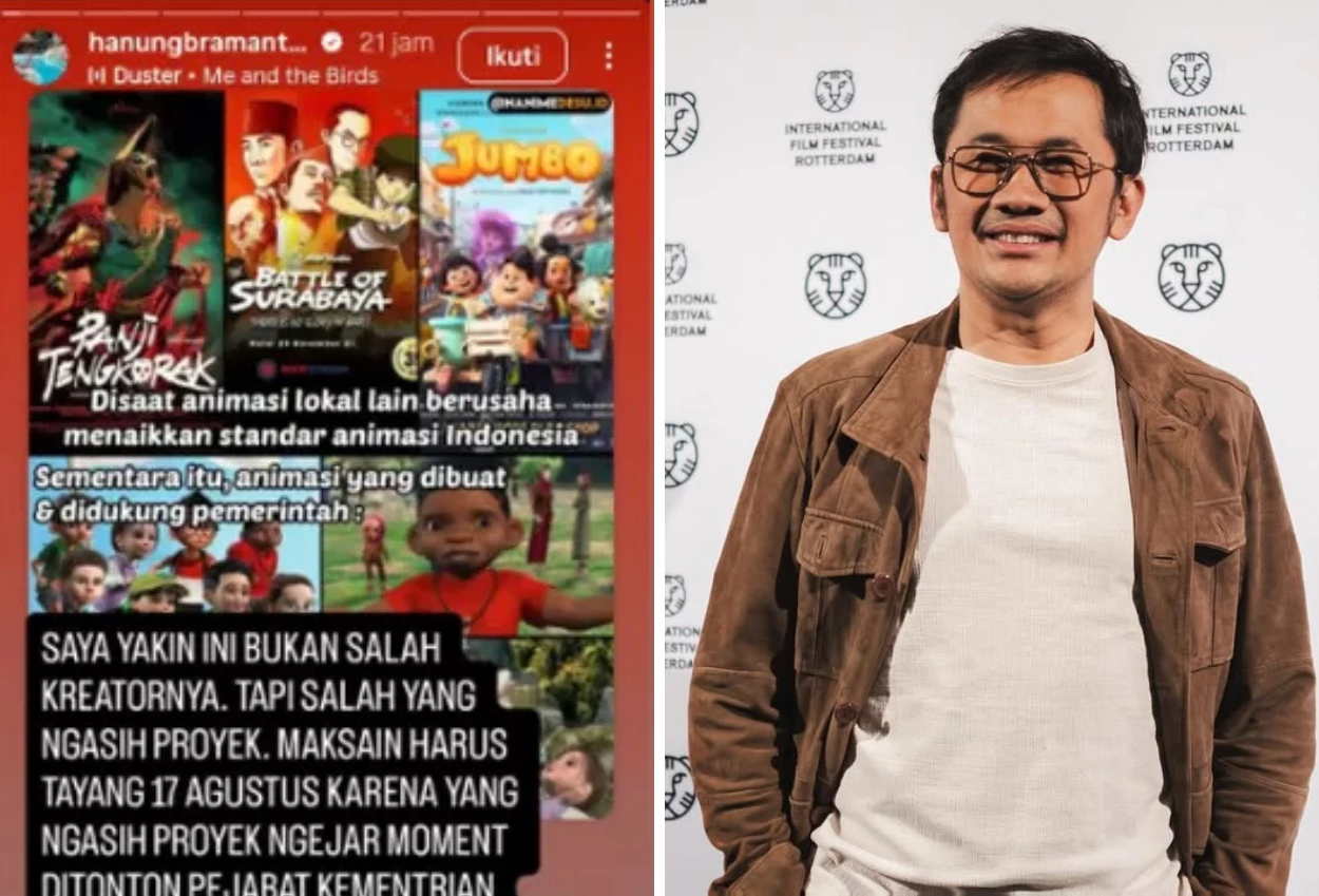 Ikut komentari film merah putih one for all, hanung bramantyo bukan salah kreatornya