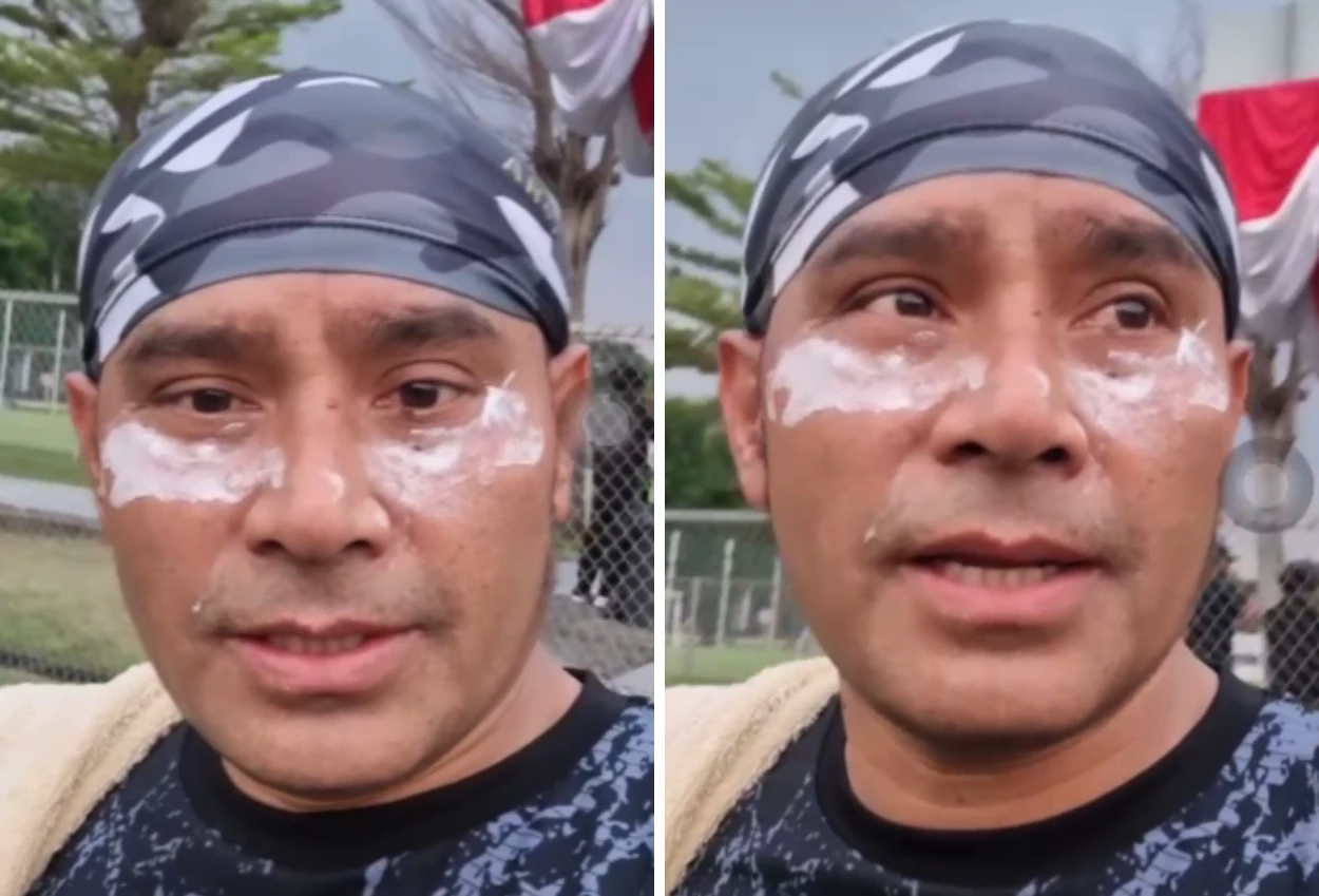 Imbas demo ricuh, judika pakai odol redakan perih gas air mata saat main bola di senayan