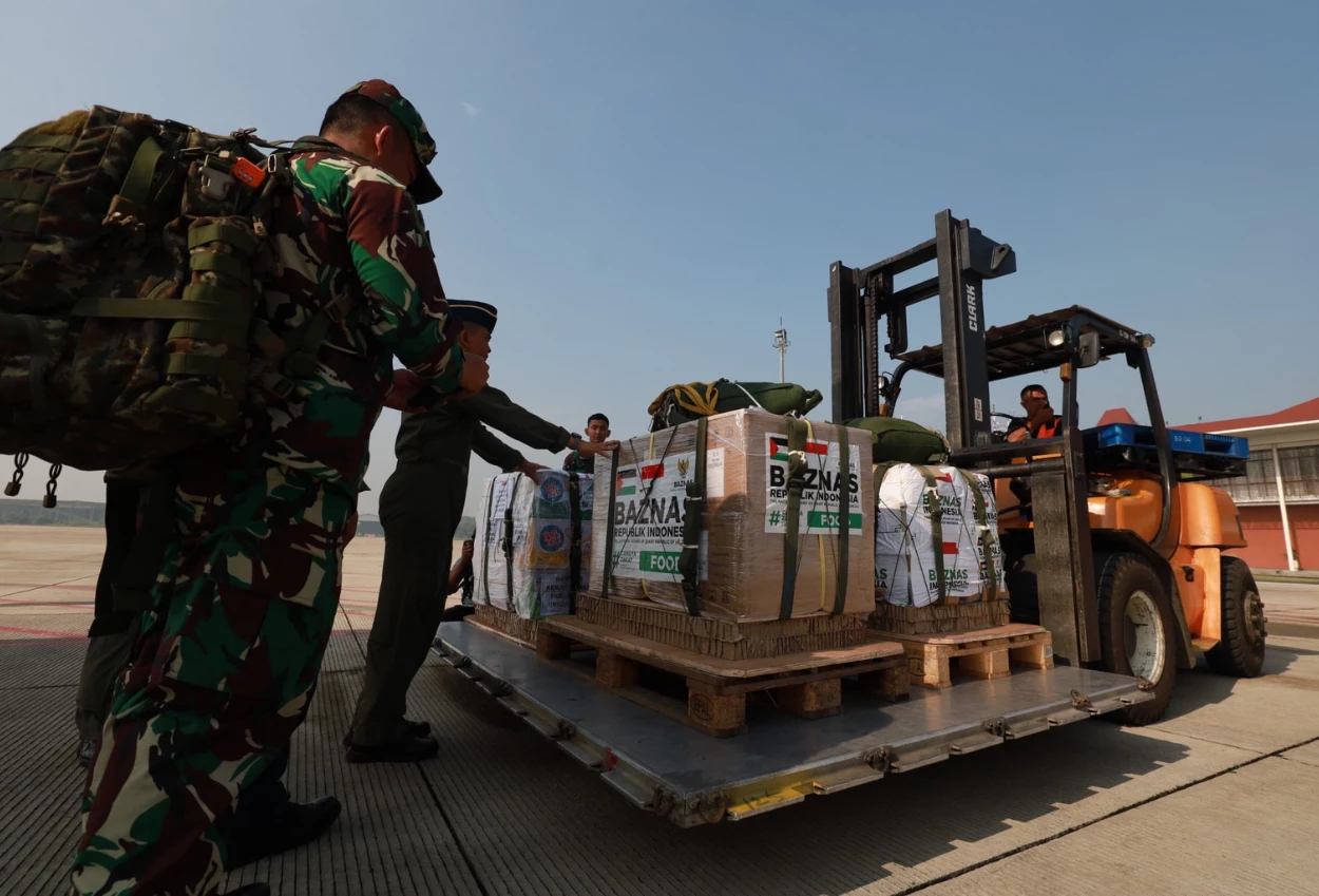 Indonesia kirim 800 ton bantuan kemanusiaan ke gaza lewat jalur udara