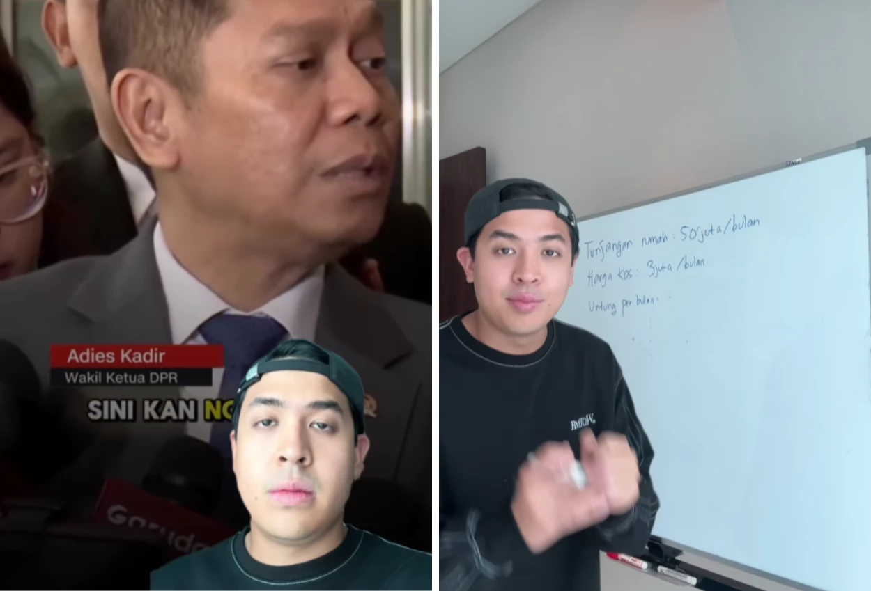Jerome polin koreksi hitungan wakil ketua dpr terkait tunjangan rumah rp50 juta