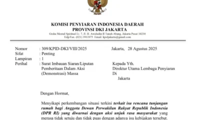 Kpid jakarta keluarkan surat edaran, larang media eksploitasi kekerasan dalam liputan demo