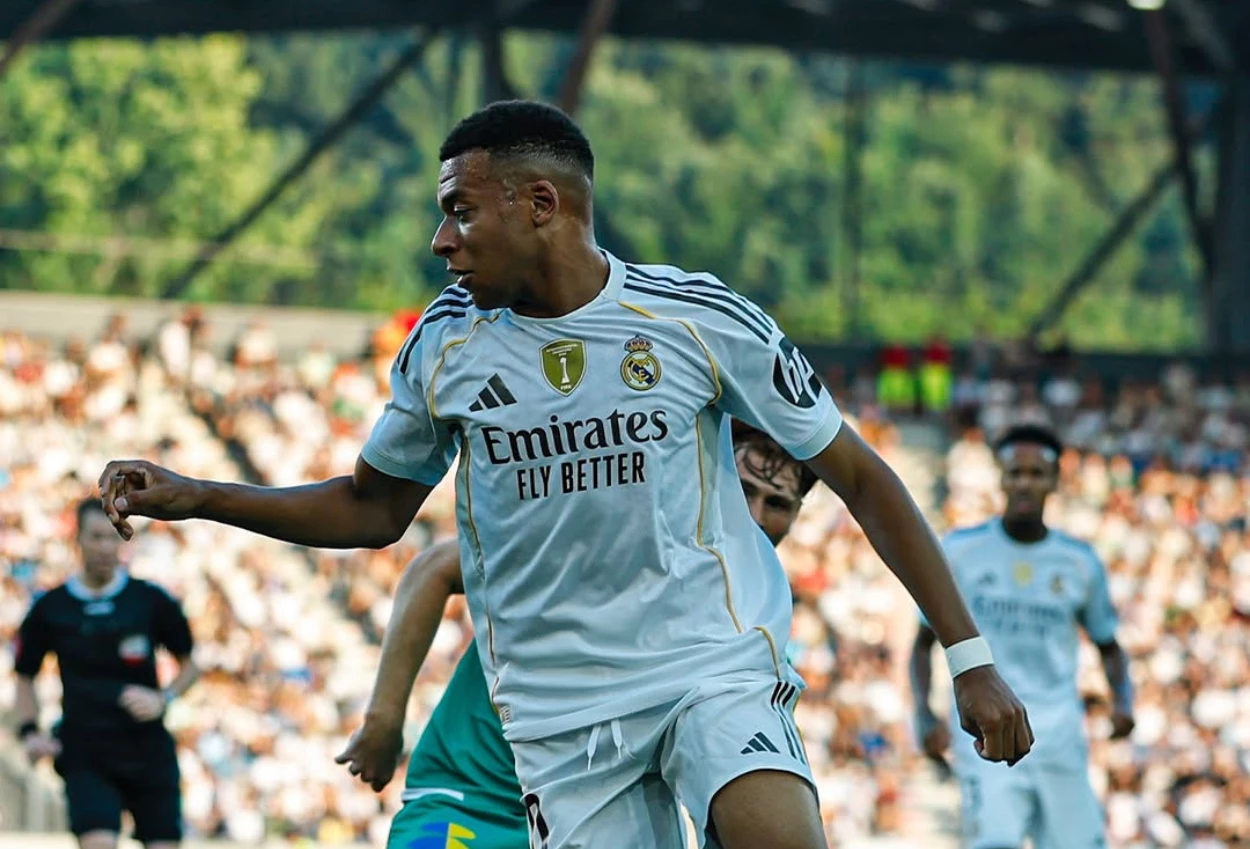 Mbappe cetak brace, real madrid bantai wsg tirol 4 0 di laga pramusim terakhir