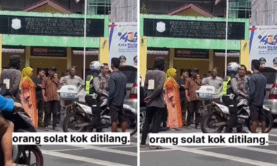 Mobil jemaah salat mau ditilang, polisi yang ada di masjid langsung turun tangan