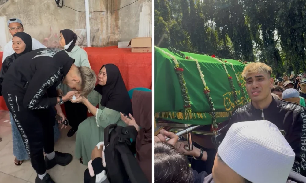 Momen aisar khaled ikut antarkan jenazah affan kurniawan ke pemakaman