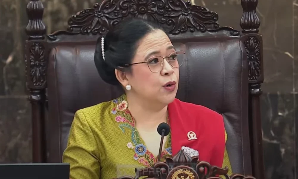 Momen puan maharani nyanyi 'imagine' saat pidato di sidang tahunan dprmpr